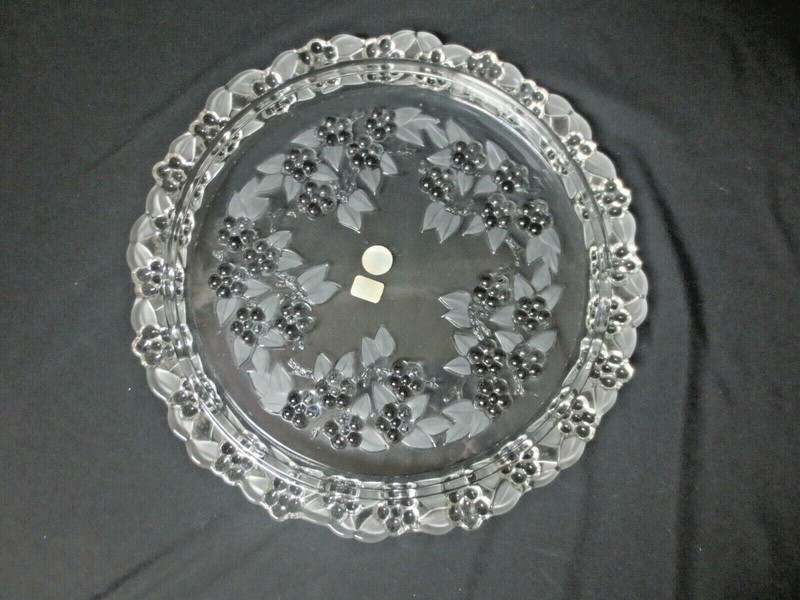 Beautiful Original Walther Glas Kristaliglas Cristallin Cake Plate 13" Mikasa gallery