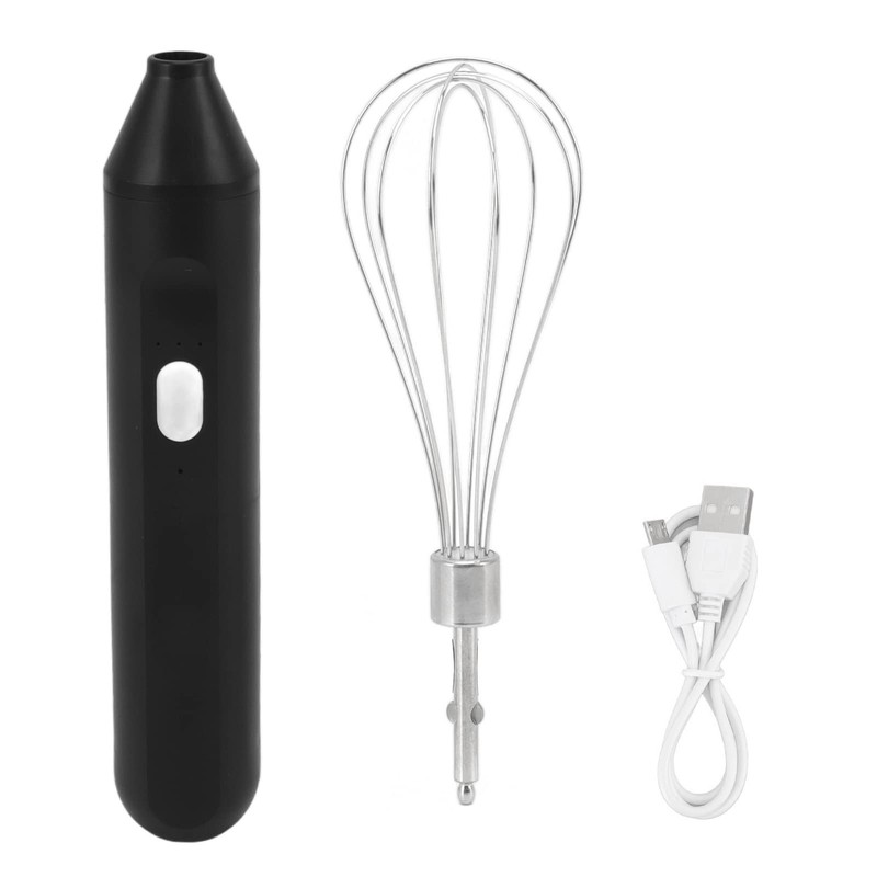 Egg Beater, Cordless Hand Mixer 3 Speeds for Home Baking (Black) gallery