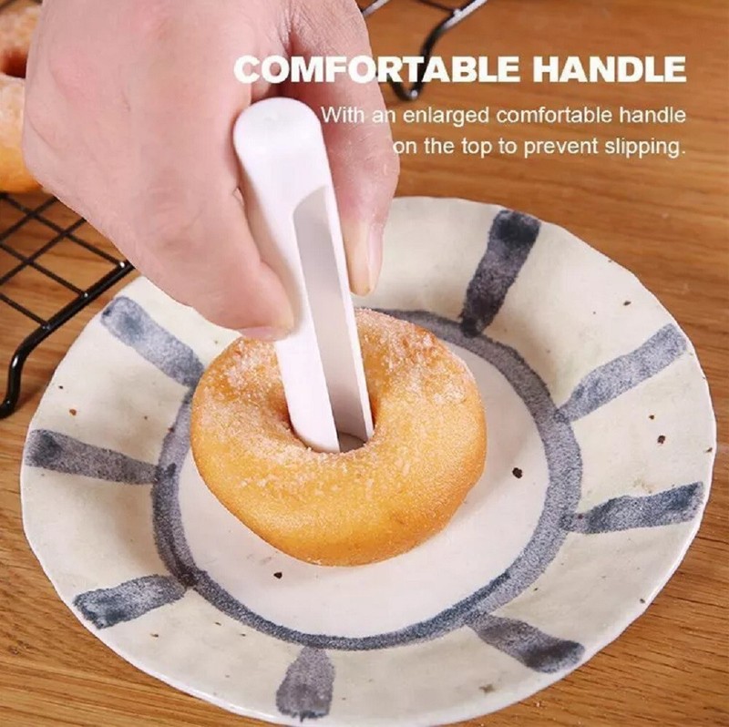 Donut Cake Mold with Dipping Plier Doughnut Cutter Biscuit Stamp DIY Baking Tool gallery