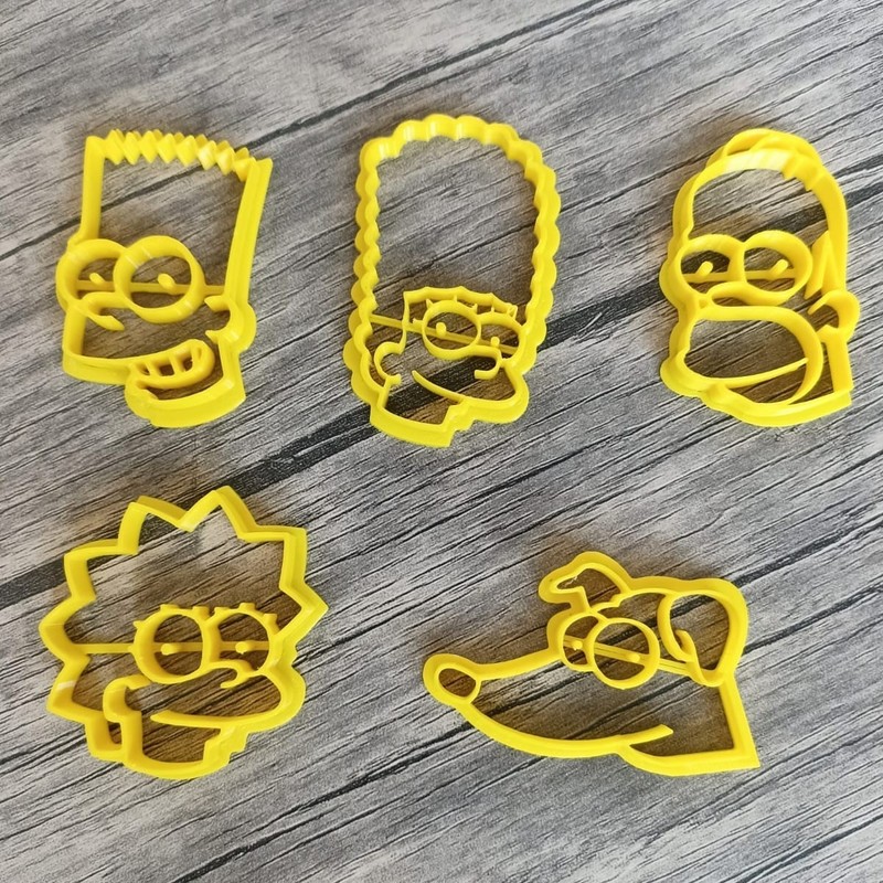 The Simpsons Cookie Cutter Set 3D Printed Fondant Biscuit Stamp Embosser