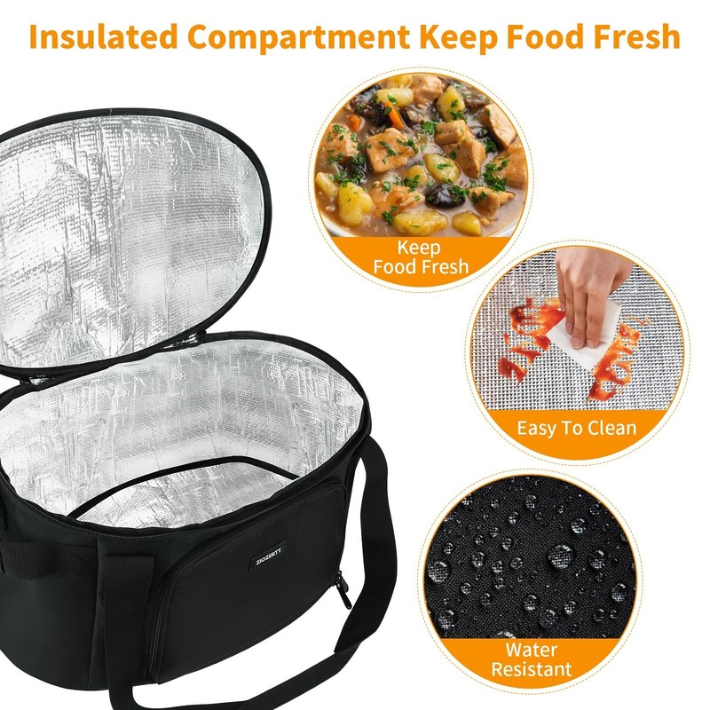 Slow Cooker Carrying Bag Compatible with 6-8 Quart CrockPot and Hamlton Beach... gallery