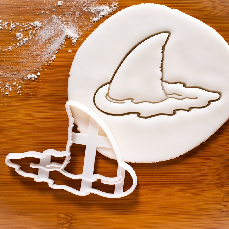 Shark Fin Cookie Cutter – nautical attack marine ocean wildlife surfing beach