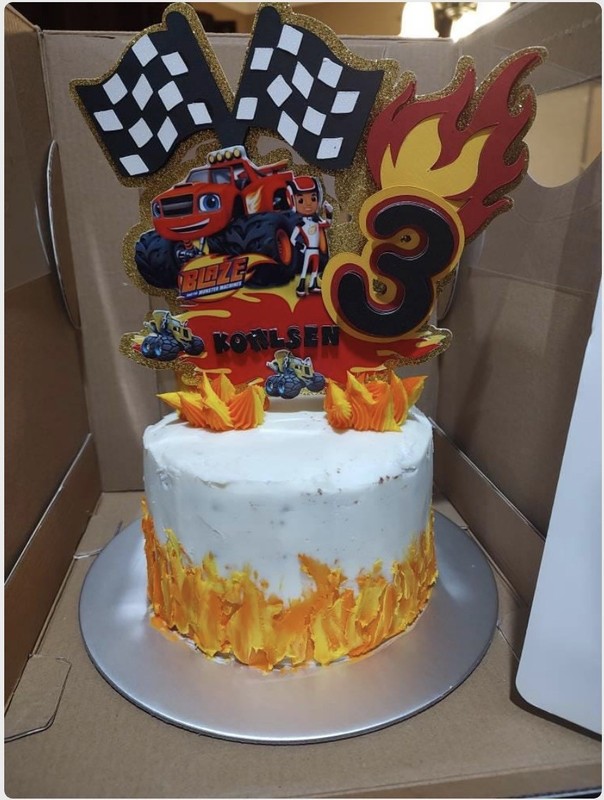 Blaze And The Monster Machines cake topper gallery