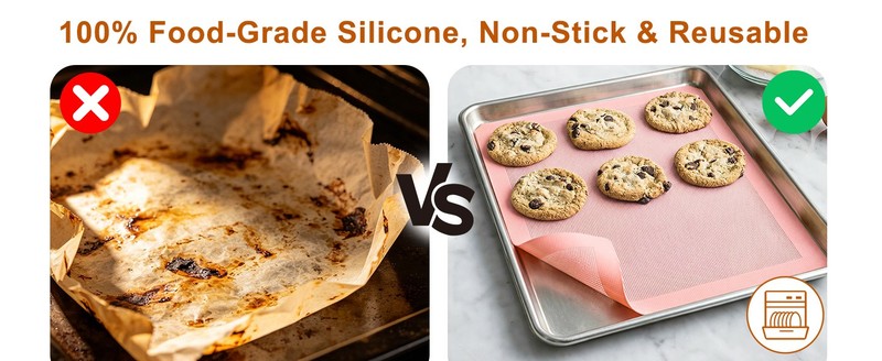 15.7"x11.8" Perforated Baking Mats, Non-Stick Hollow Out Silicone Mat, Reusable gallery