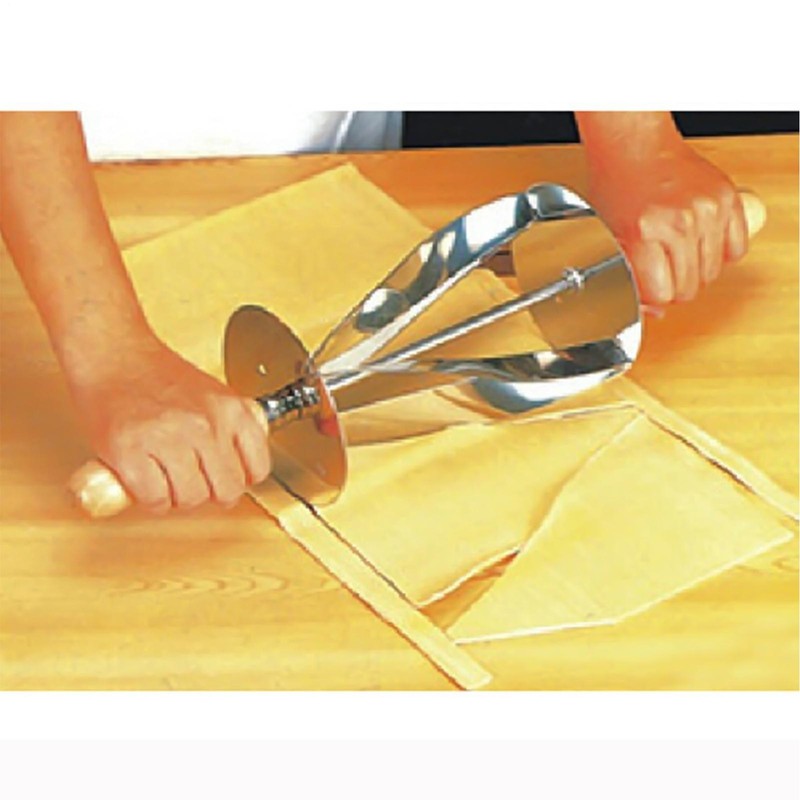 Croissant Dough Roller Stainless Steel Pastry Dough Cutter Kitchen Baking Tools gallery