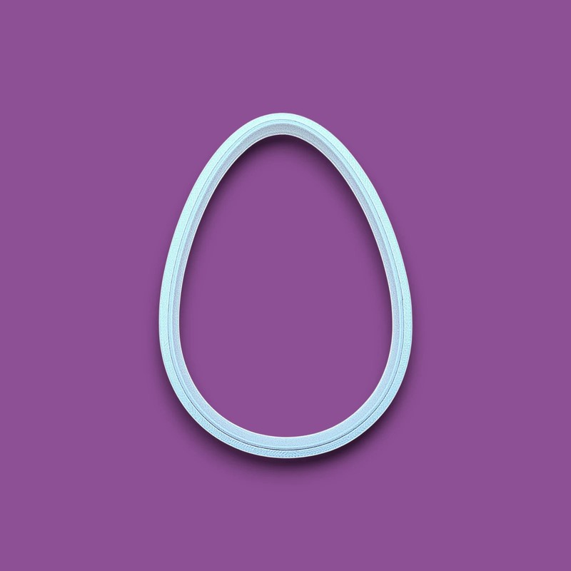 Egg Cookie Cutter or 6PC Set – Oval Shaped Spring Easter Baking Craft Clay Mold