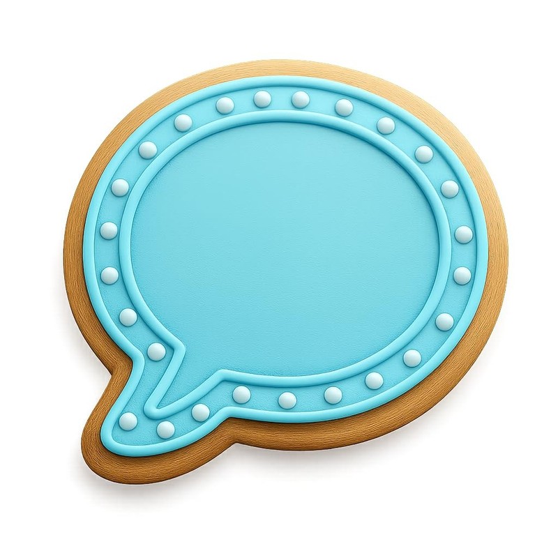 Thin Border Bubble Cookie Cutter & Stamp, Fondant & Clay - 4x3 gallery