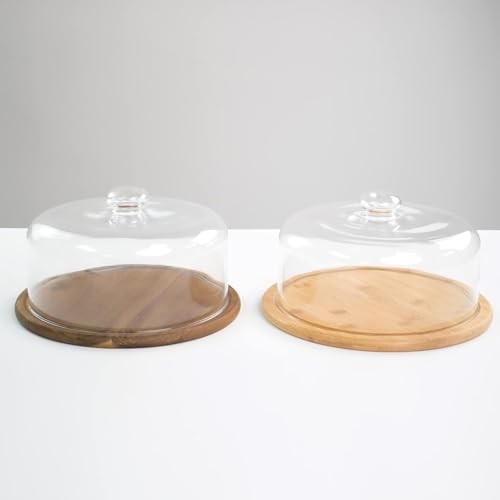 10" Glass Cake Dome Cover Round Clear Pastry Display Cloche Food Service Lid gallery