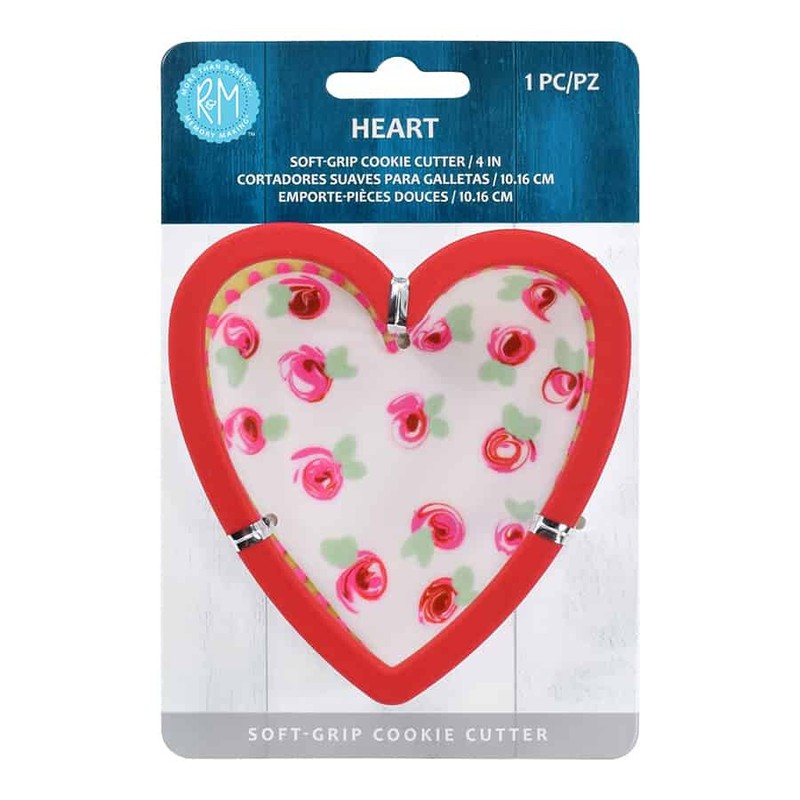 Red Heart 4″ Plastic Soft-Grip Cookie Cutter R&M