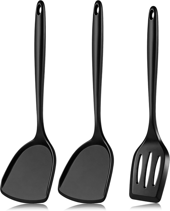 3 Pieces Silicone Spatula, Pacifier-Grade Silicone Spatulas Set Heat