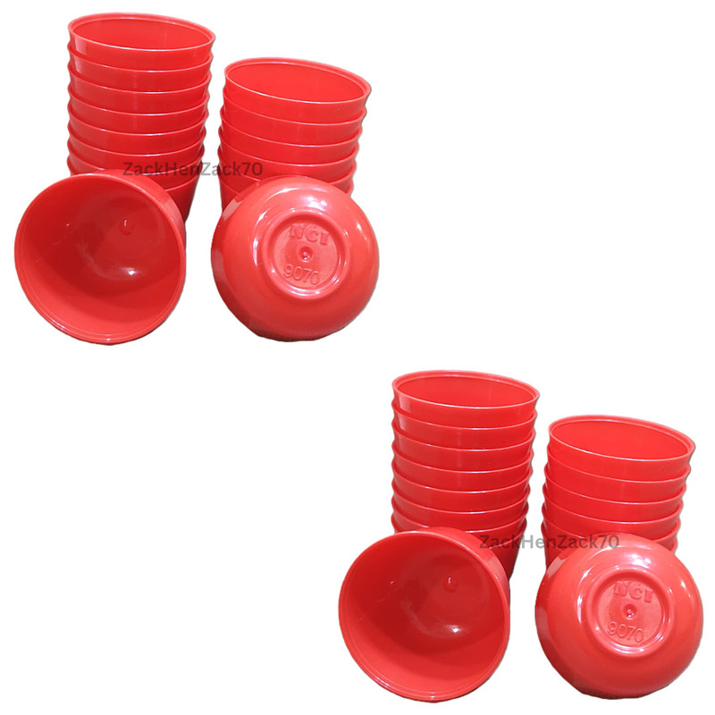 Puto Mold Talam Pichi Kutsinta Lompang Red Color 32 pieces 4.5cm Cups Small Size gallery