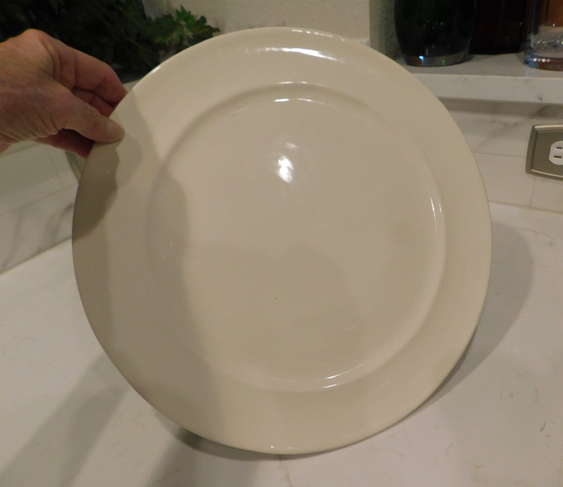Rare Pottery Barn Large 13 iinch Pedestal Cake Stand Studio Cream Barbara Eigen gallery