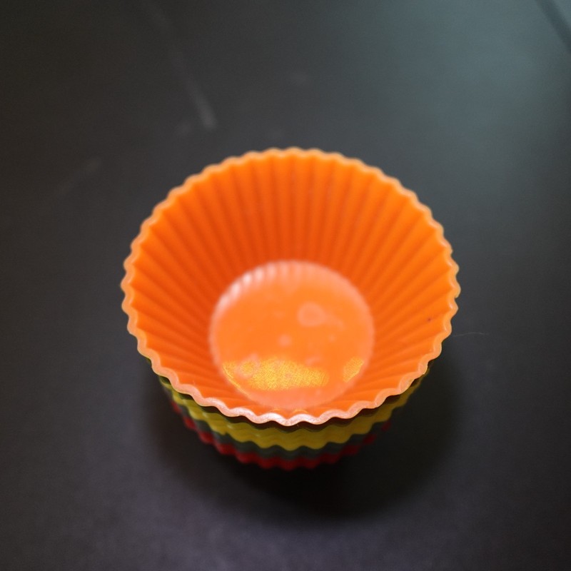 9 Piece Reusable Silicone Baking Cups Muffins & Cupcakes Flexible, Non-Stick gallery