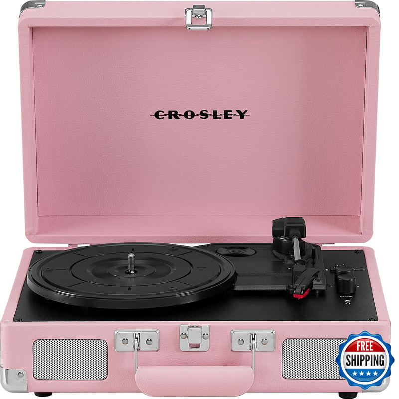 Crosley Cr8005E-Bh Cruiser Plus Vintage 3-Speed Bluetooth In/Out Suitcase Vinyl