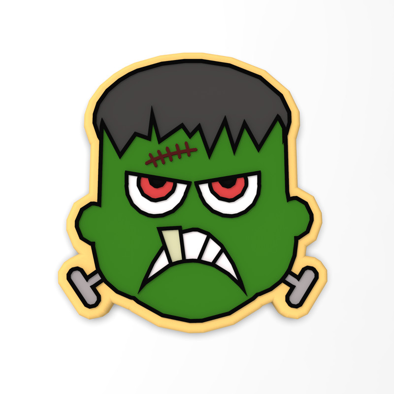 Frankenstein Cookie Cutter & Stamp #1 | Fall Monster Costume Scary Halloween gallery