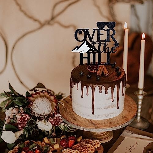 Over The Hill Happy Birthday Cake Topper - Happy Retirement Old Age Party gallery