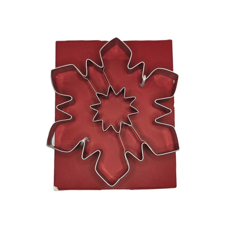 New Lenox Snowflake Cookie Cutter Stainless Steel 4.5″ Diameter 5/8″ Deep Crafts