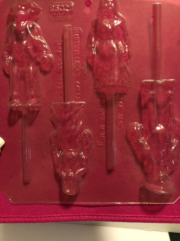 Amish Mennonite Man & Woman Lollipop Chocolate Candy Mold 85020