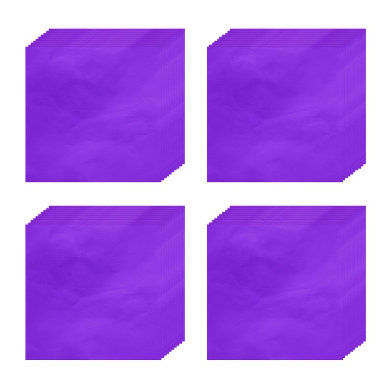 300pcs Candy Foil Wrappers,4″x4″ Chocolate Bar Wrappers(Purple,Glossy Finish)
