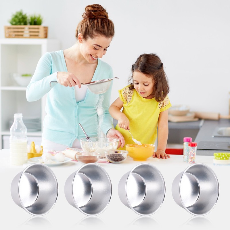 8 Pieces Individual Molds Pudding Molds Cups Chocolate Molten Pans7230 gallery