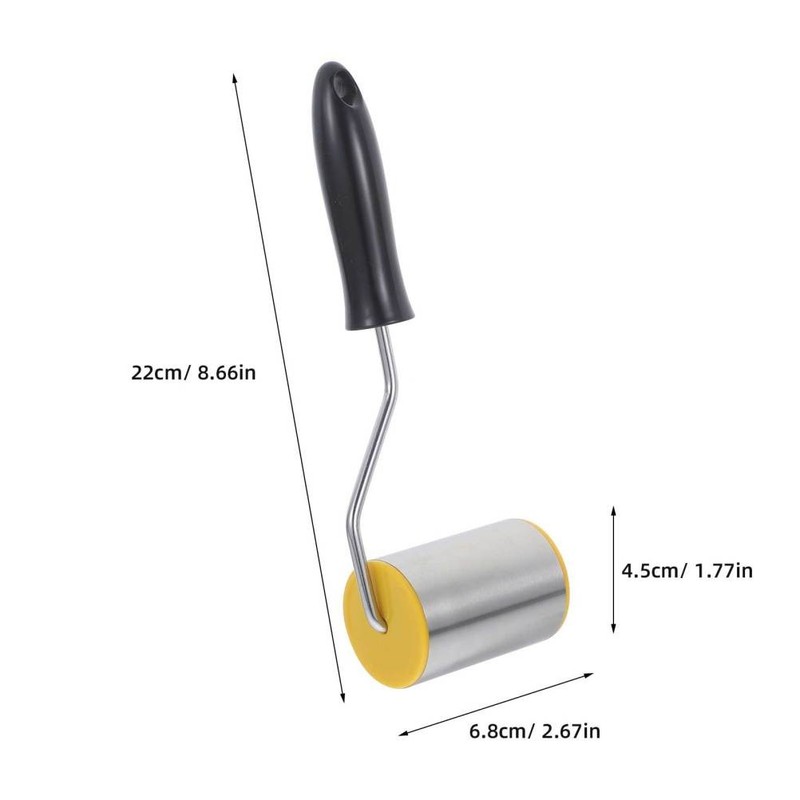 Stainless Steel Biscuit Grinding Tool Baking Roller Pin Pizza Dough gallery
