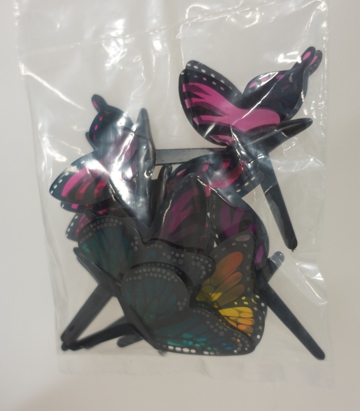 DecoPac Butterfly cupcake picks, 12 ct / butterflies / spring / birthday / NEW gallery
