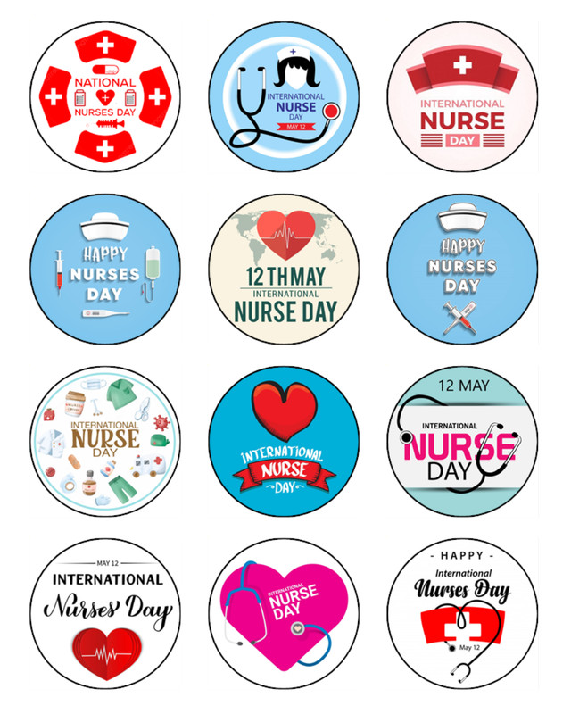 International Nurses Day – Edible Wafer Nurse Cake & Cupcake Toppers – 3 Sizes gallery