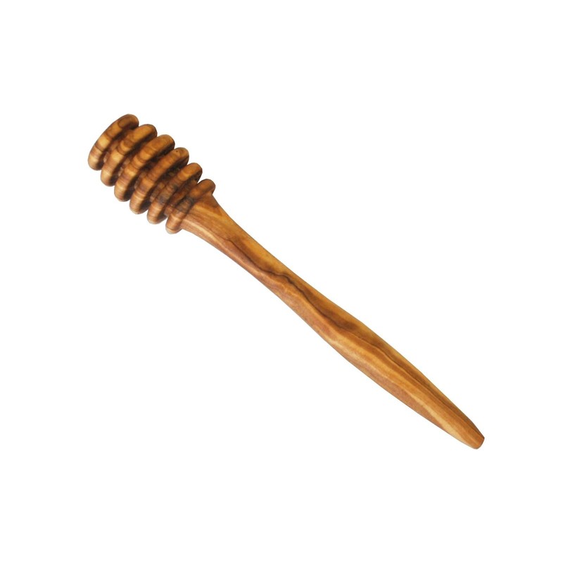Honey Dipper Olive Wood Honey Spoon Server Stick gallery