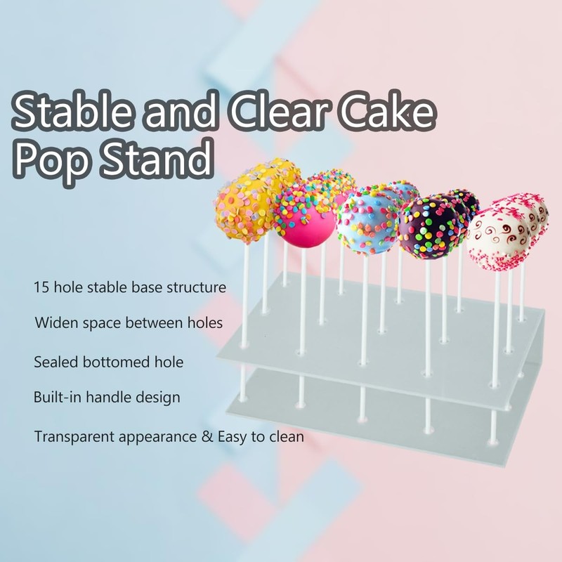 Cake Pop Kit- Includes Cake Pop Sticks and Wrappers, Metal Ties Cake Lollipop... gallery