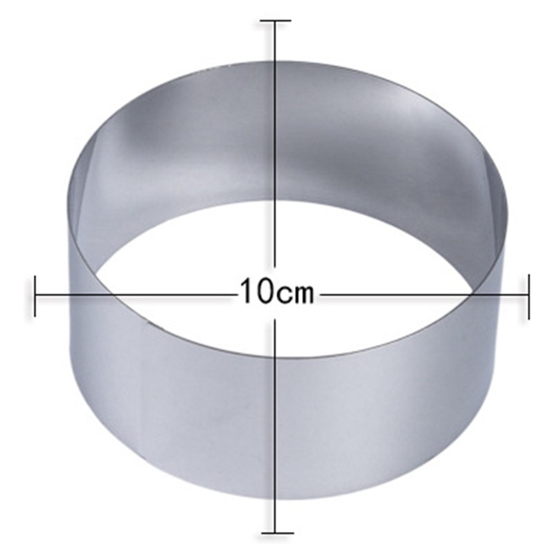 4/6/8 Inch Round Cake Mold Stainless Steel Baking Tool Cake Set Biscuit 4829 gallery