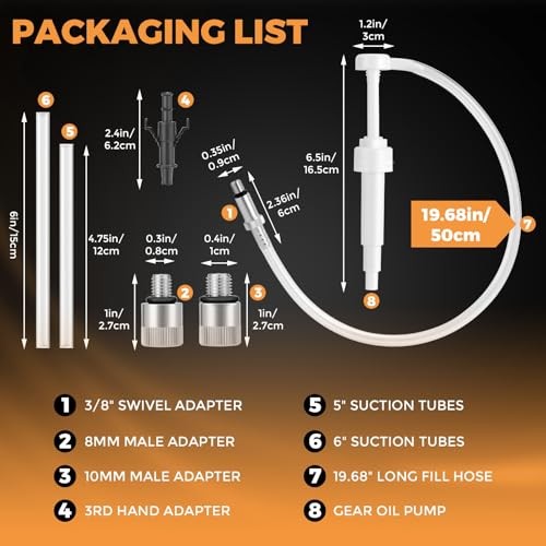 Lower Unit Gear Oil Pump for Standard Quart Bottles for 28mm bottle caps，10CC gallery