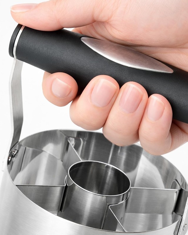 Donut Cutter with Hole, 3.5" Stainless Steel Doughnut Cutters | Ergonomic Sof... gallery