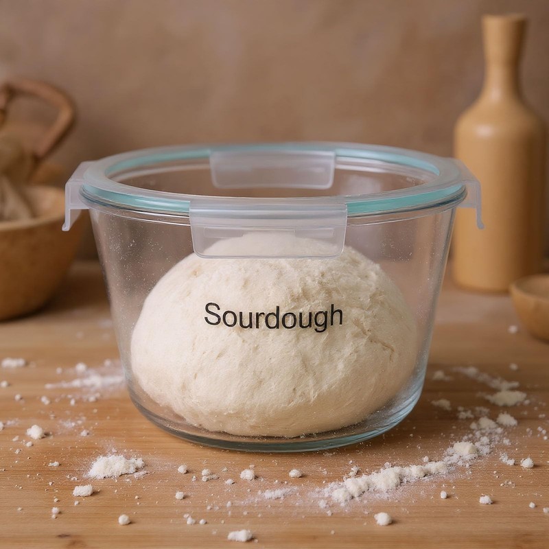 2.1 Liter Sourdough Starter Jar,Sourdough Bread Baking Supplies,Fermentation ... gallery