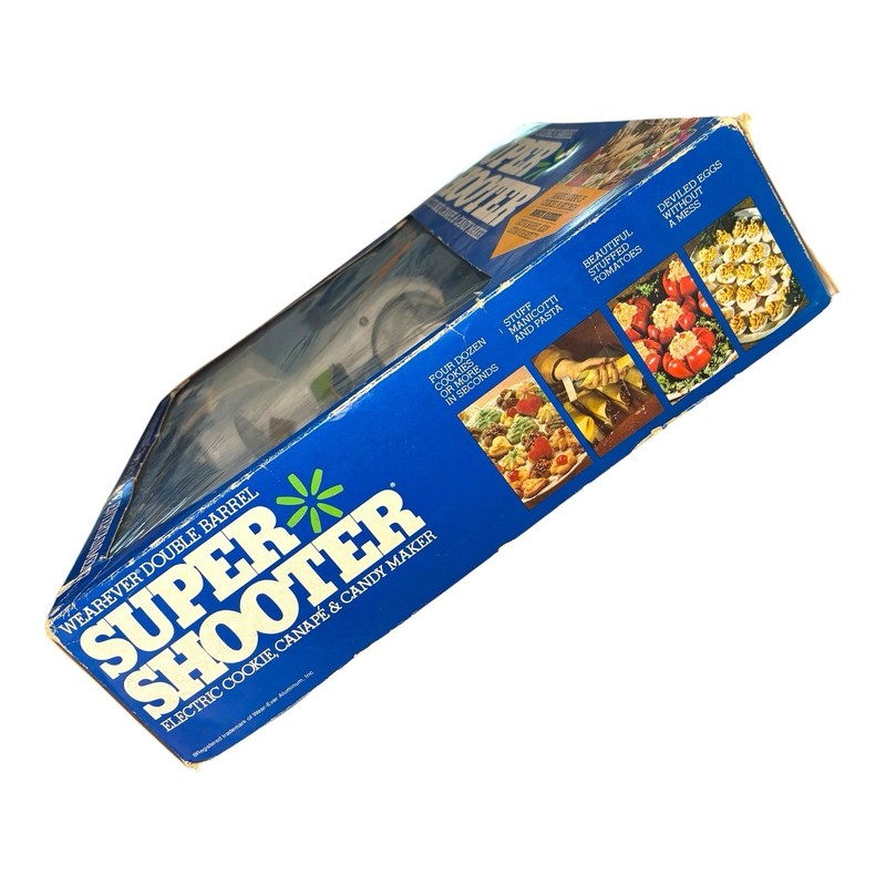 Vintage WearEver Super Shooter Double Barrel NOS Electric Cookie Press 70001B gallery