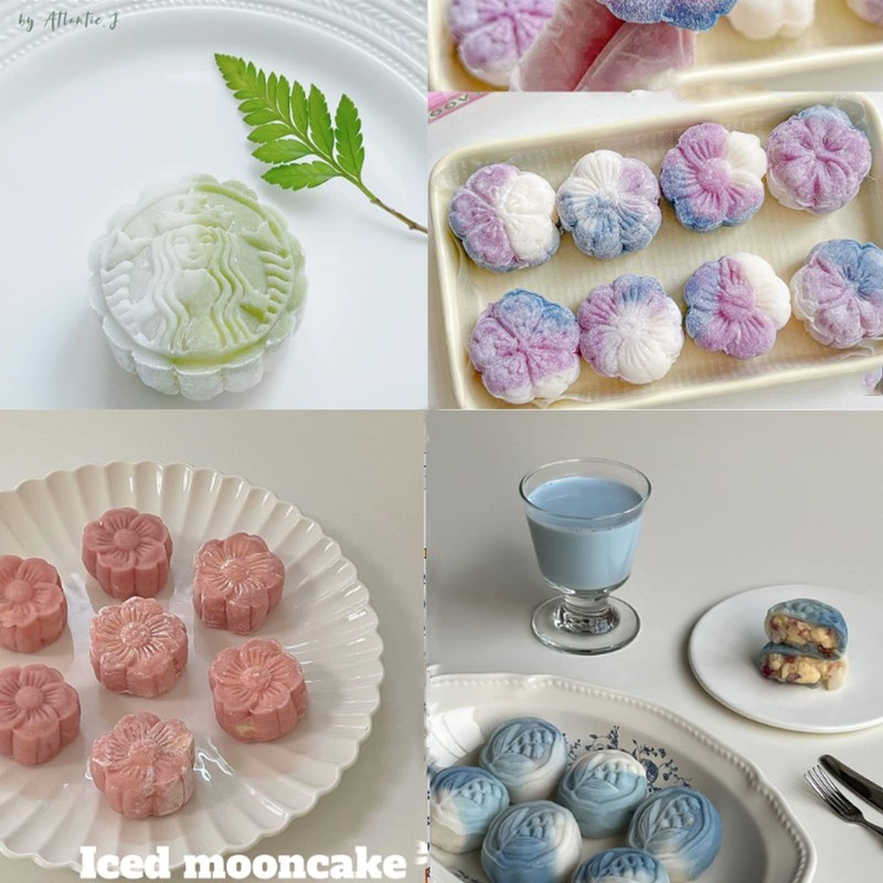 Mooncake Press Mold Hand-Pressed Dessert DIY Tool 1 Chrysanthemum Stamp Pastry gallery