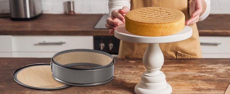 Silicone Baking Mat for Springform Pan 9 inch, Prevent cake from Sticking to gallery