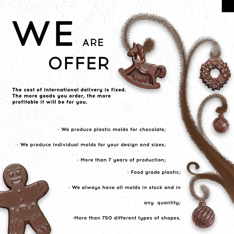 Mold for chocolate "Champagne bottle 30cm" orirginal size plastic molds for conf gallery