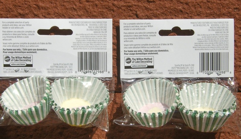 2 Pkgs Wilton Baking Cups Easter Bunny Peeps Mini 100 Count Pink Yellow Chick gallery
