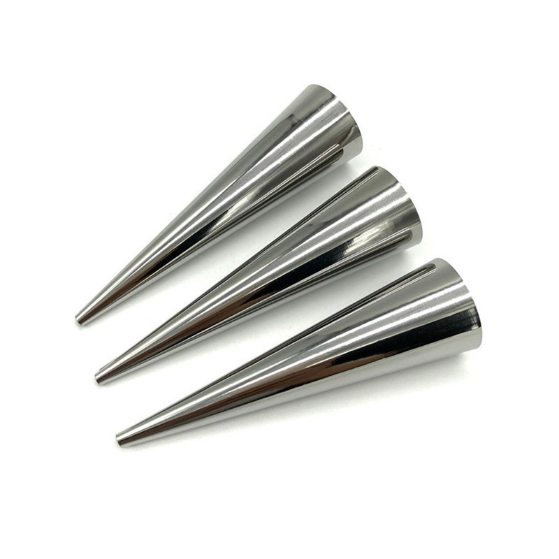 18Pcs Stainless Steel Reusable Croissant Tubes Baking Tool for Home Silver gallery
