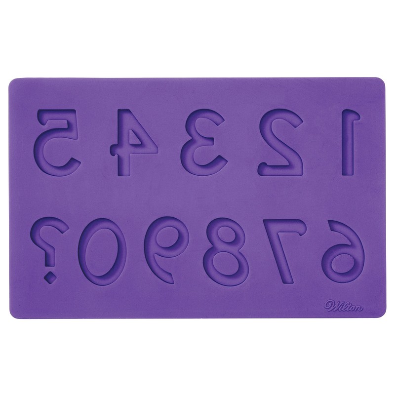Wilton Silicone Letters and Numbers Fondant and Gum Paste Molds, 4-Piece - Ca... gallery