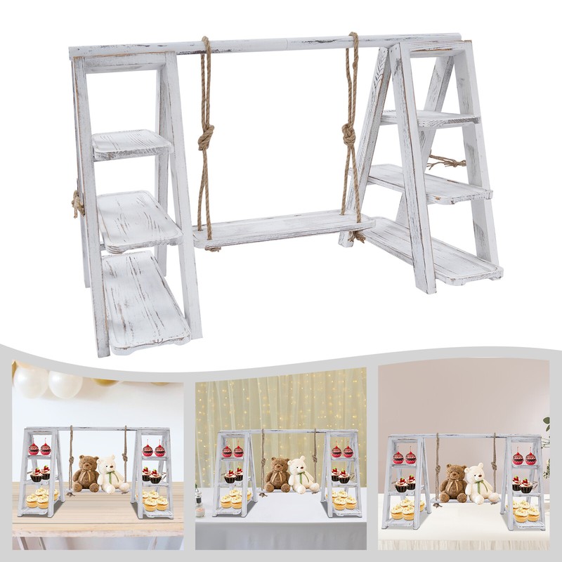 3 Tier Cupcake Stand Serving Ladder Stand Table Display Set With Removable Trays gallery