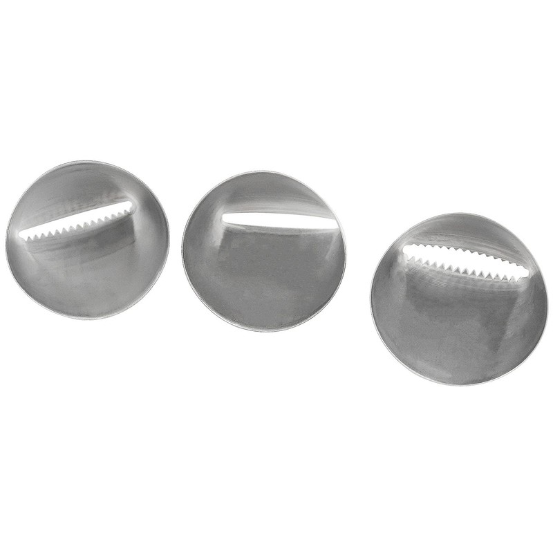 3 PCS #200 #201 #202 Ribbon Pastry Tip Stainless Steel Icing Piping Nozzles gallery