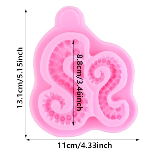 Octopus Tentacles Silicone Mold For Cake Decorating Cupcake Topper Style A gallery