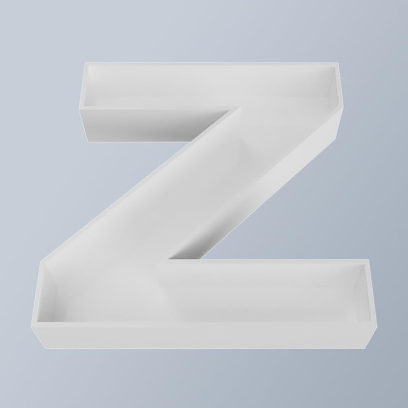 8″ Hard Plastic Reusable Letter Tray -Z – Charcuterie Board Box