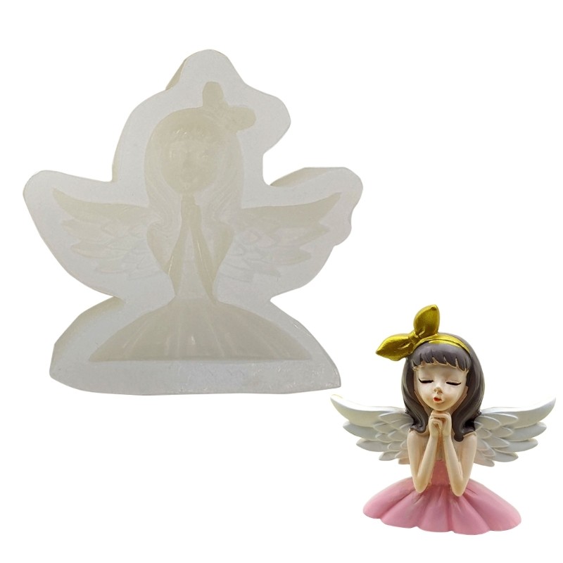 Wings Angel Princess Cake Decoration Chocolate Aromatherapys Gypsum Mold