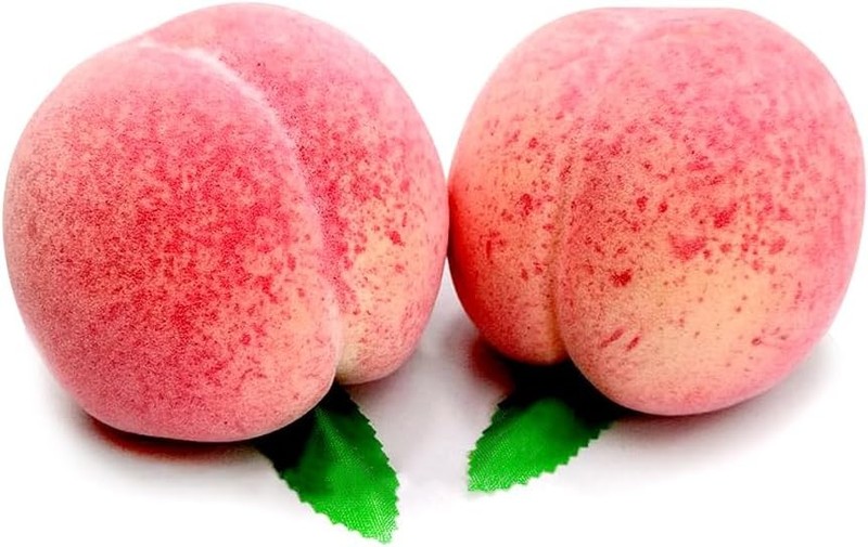 4Pcs Lar Artificial Peaches Fake Fruit Simulat Pink Lifelik