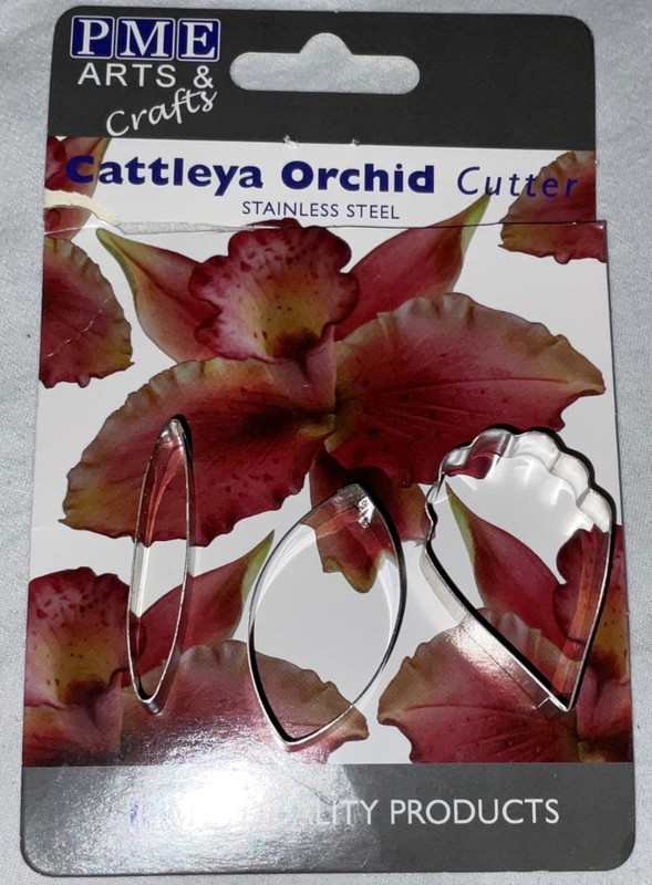 PME Arts & Crafts Cattleya Orchid Cutter 3 Pc Set Fondant Mold Flower