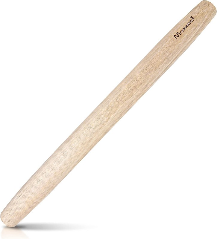French Wooden Rolling Pin 17 Inches Natural Wooden Rolling Pin Baking Pizza