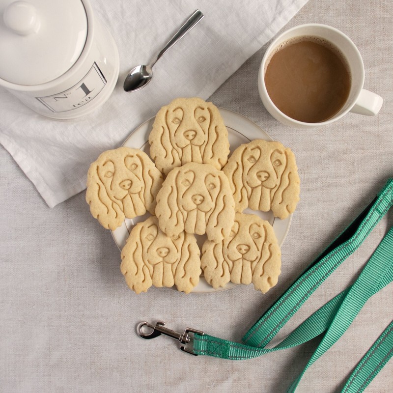 Working Cocker Spaniel Cookie Cutters Set - dog portrait treats animal shelter gallery