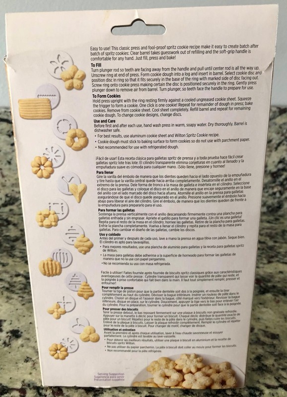 Wilton Simple Sucess Cookie Press w/ 12 Discs, New In Box gallery